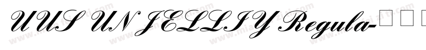 UUS UN JELLIY Regula字体转换